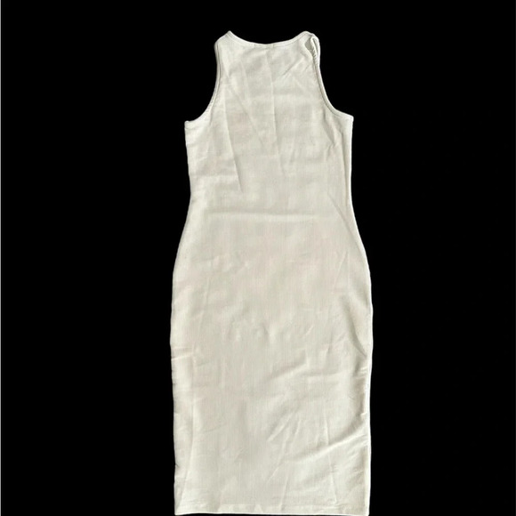 FASHION NOVA Women Ribbed Tank Sleeveless Maxi White Medium Dress BNWT - Picture 4 of 6